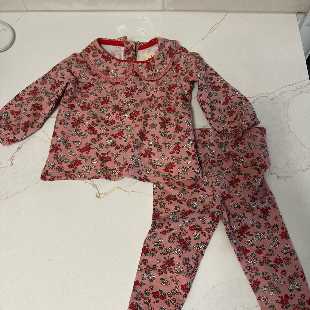 Baby Boden Pink Floral Set